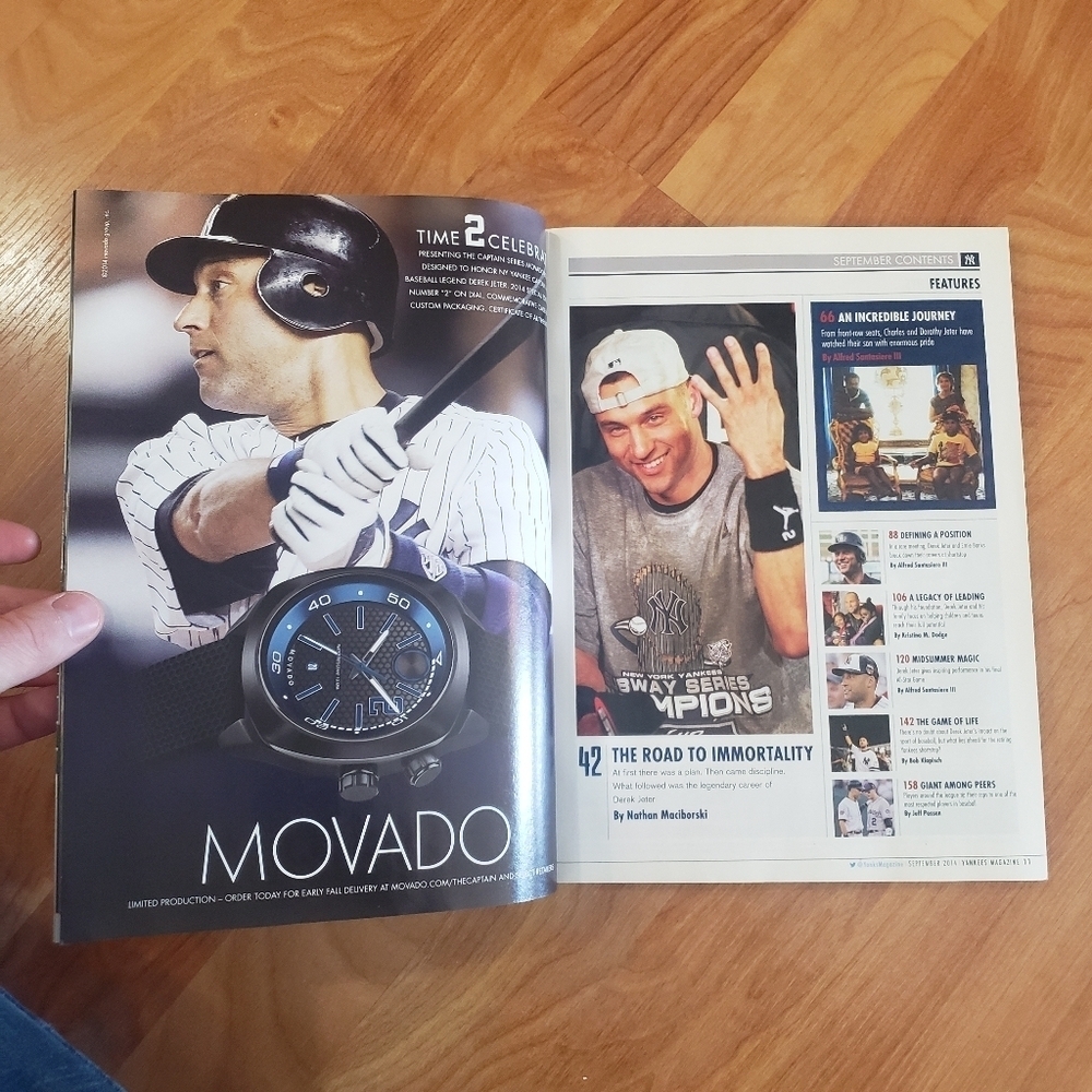 Yankees Magazine Derek Jeter Special Commemorative Cover Vol. 35-7 Core 4 Poster - Picture 11 of 15